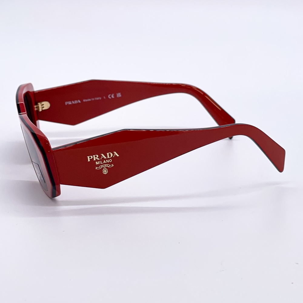 NEW PR17WS 12N5S0 PRADA SUNGLASSES SPR 17W RED UNISEX EYEWEAR PRADA PR 17WS - Picture 8 of 15
